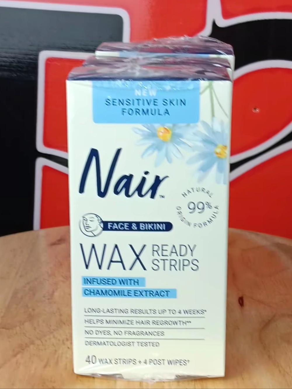 3pk For $5 Nair Wax Ready Strips - Face & Bikini, Chamomile (Light Cream) - Picture 5 of 8